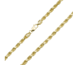 Rope Chain Necklace 14K Yellow Gold - Solid - Image 2