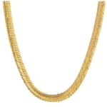 5mm Gold Herringbone Chain Necklace