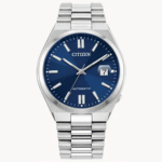 TSUYOSA Blue Dial Stainless Steel Bracelet NJ0150-56L | CITIZEN