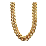 14k Yellow Gold Solid Miami Cuban Link Chain